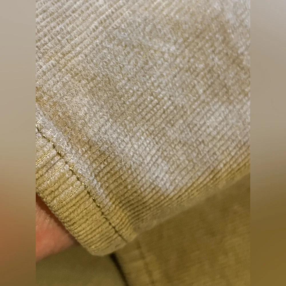 Wide leg corduroy pants. High rise ankle length. 98% cotton. Khaki/ tan 16 NWOT - Picture 11 of 16